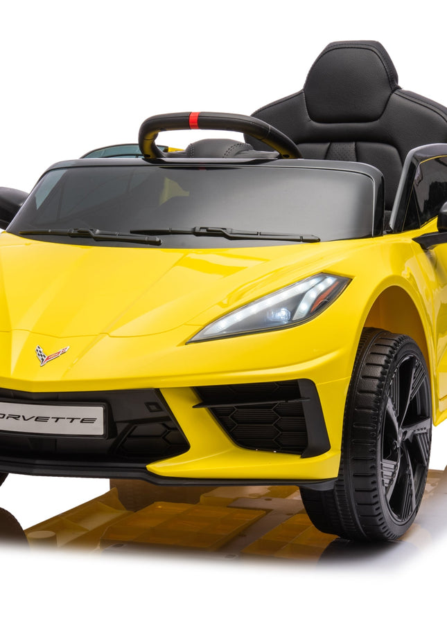 12V Chevrolet Corvette C8 Stingray 1-Seater Kids Ride-on Car-Ride On Cars-Freddo Toys-Urbanheer