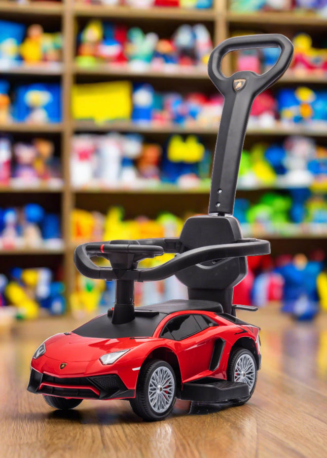 Lamborghini 3-in-1 Kids Push Ride on Toy Car