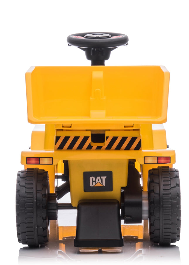 6V CAT Dump Truck Ride-on Toy-Ride On Cars-Freddo Toys-Yellow-Urbanheer