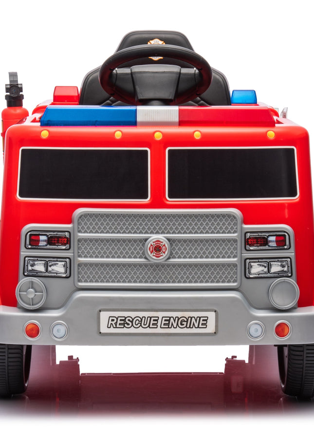 12V Freddo Firetruck 1 Seater Ride On-Ride On Cars-Freddo Toys-Red-Urbanheer