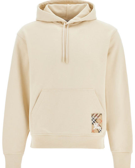 Burberry ered  checkered label sweatshirt