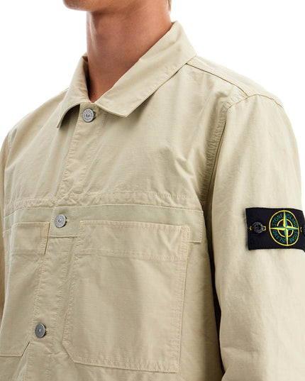 Stone Island cotton ripstop overshirt