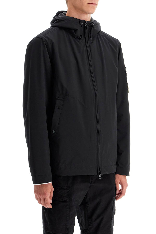 Stone Island light soft shell-r hooded jacket