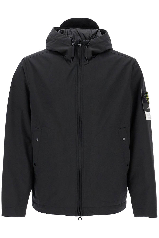 Stone Island light soft shell-r hooded jacket