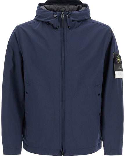 Stone Island light soft shell-r hooded jacket