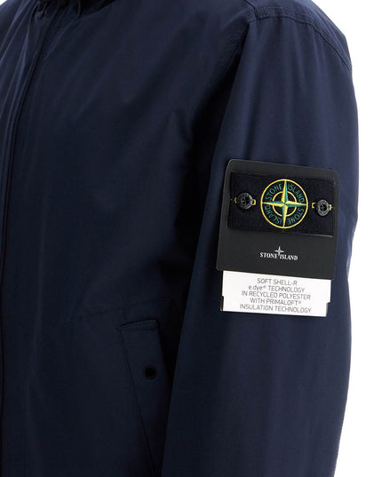 Stone Island light soft shell-r hooded jacket