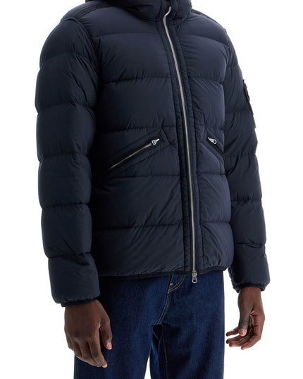 Stone Island hooded puffer jacket in seamless tunnel nylon