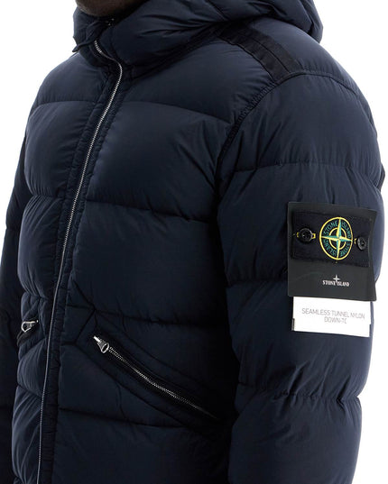 Stone Island hooded puffer jacket in seamless tunnel nylon