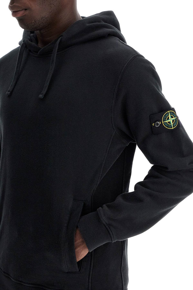 Stone Island organic cotton hoodie with hood