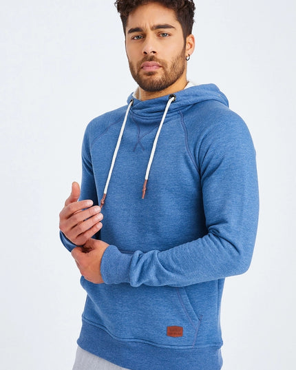 Men'S Hoodie Hood Indigo Melange-Hoodie-Leif Nelson GmbH-M-Urbanheer