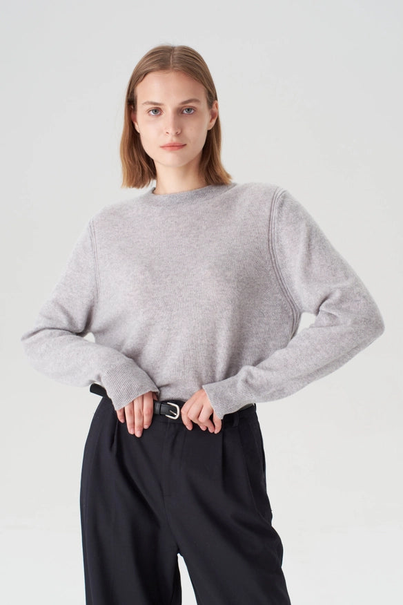 Crewneck Cashmere Sweater-Sweater-Pissenlit-Urbanheer