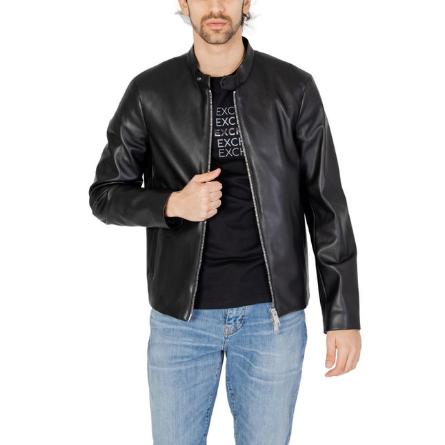 Armani Exchange Men Blazer-Clothing Blazer-Armani Exchange-black-S-Urbanheer