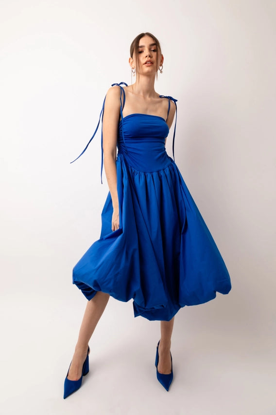 Alexa Stretch Strapless Puffball Midi Dress-Dress-Amy Lynn-S-Urbanheer