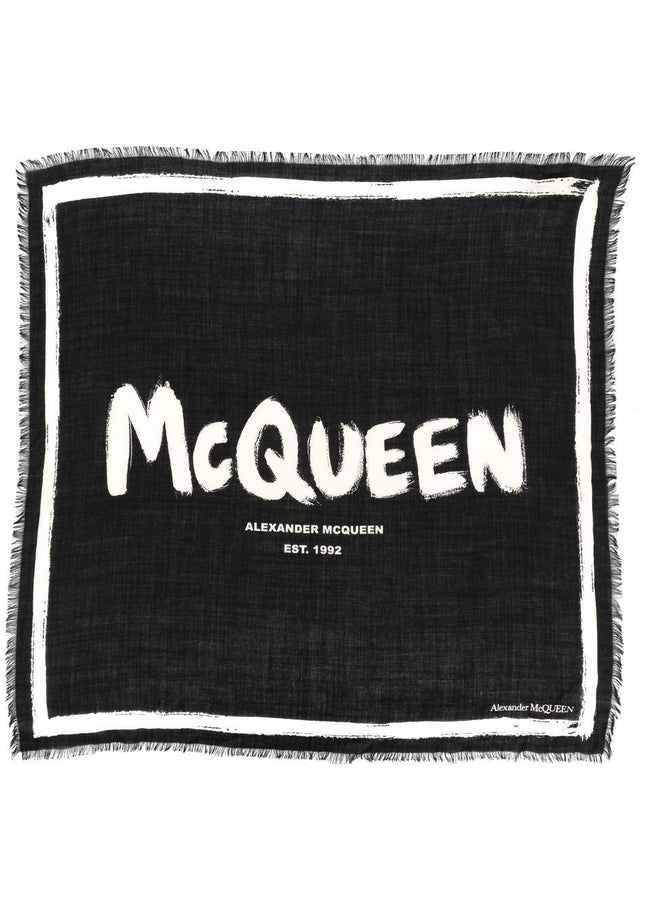 Alexander McQueen Scarfs Black