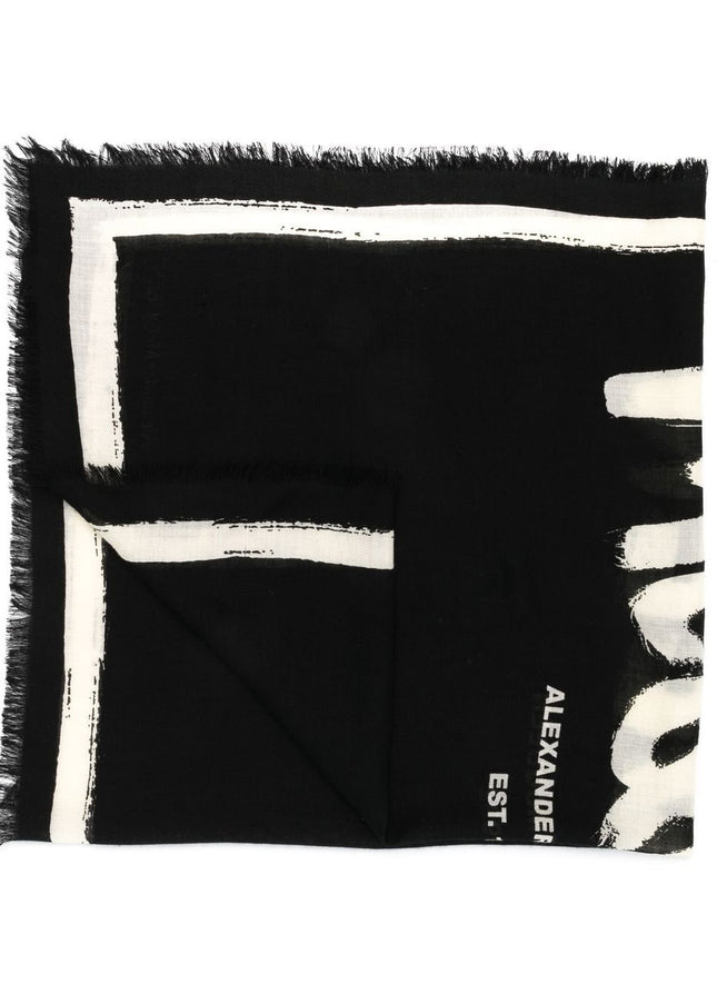 Alexander McQueen Scarfs Black