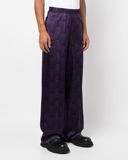 OZWALD BOATENG Trousers Purple