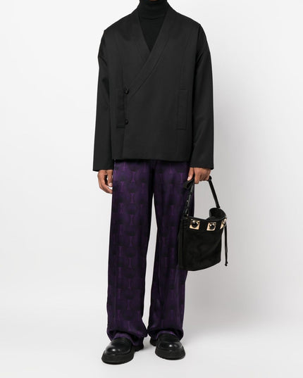 OZWALD BOATENG Trousers Purple