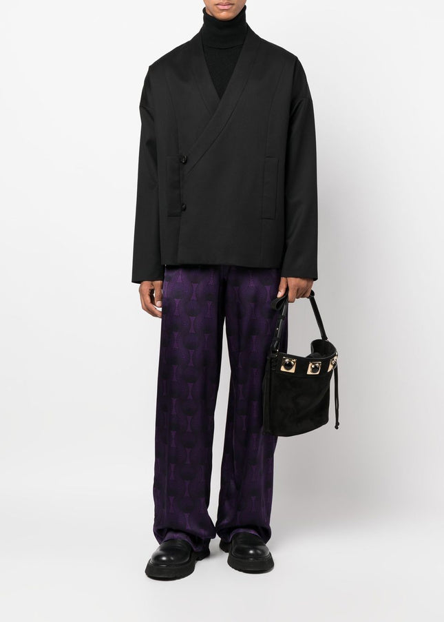 OZWALD BOATENG Trousers Purple