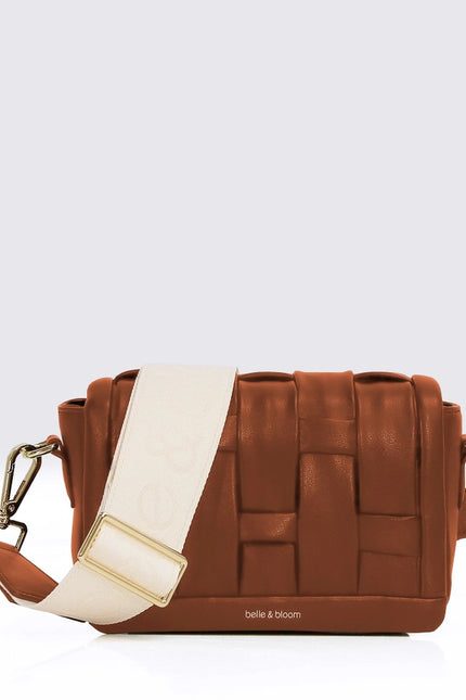 Bad Romance Crossbody Bag - Camel-Bag-Belle & Bloom-W 21cm x H 15cm x D 6cm-Urbanheer