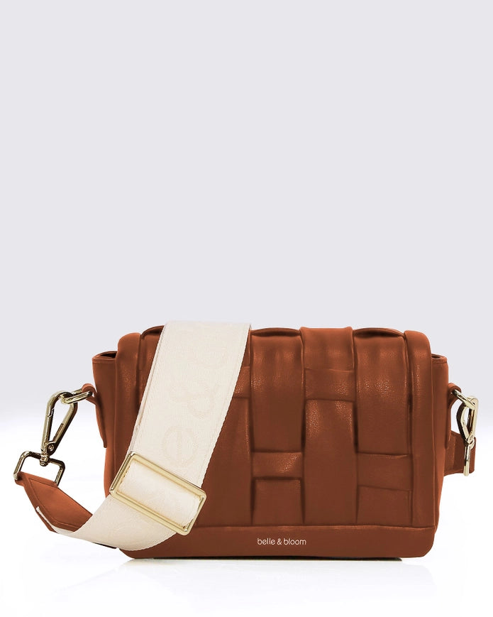 Bad Romance Crossbody Bag - Camel-Bag-Belle & Bloom-W 21cm x H 15cm x D 6cm-Urbanheer