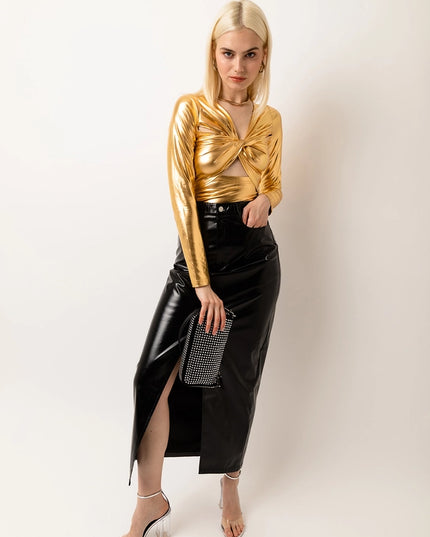 Martina High Shine Stretch Long Sleeve Top-Top-Amy Lynn-Urbanheer