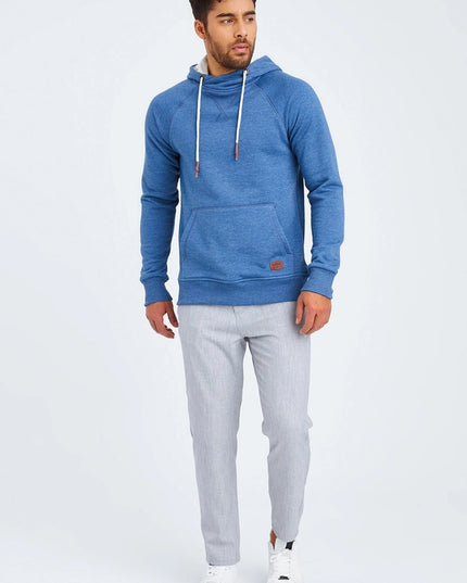 Men'S Hoodie Hood Indigo Melange-Hoodie-Leif Nelson GmbH-Urbanheer