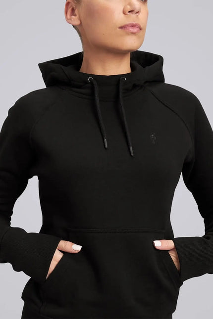 Female Everyday Hoodie - Black-Hoodie-HPE Activewear-SX-Urbanheer