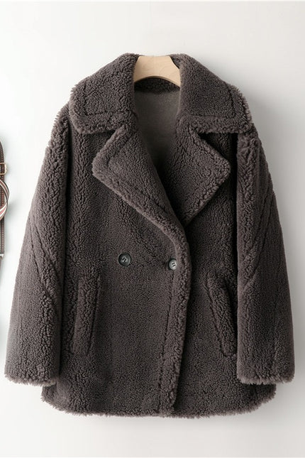 Women Lamb Wool Coat Winter Short Coat-Productseeker-Urbanheer