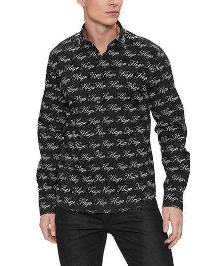 Hugo Men Shirt-Clothing Shirts-Hugo-black-XS-Urbanheer