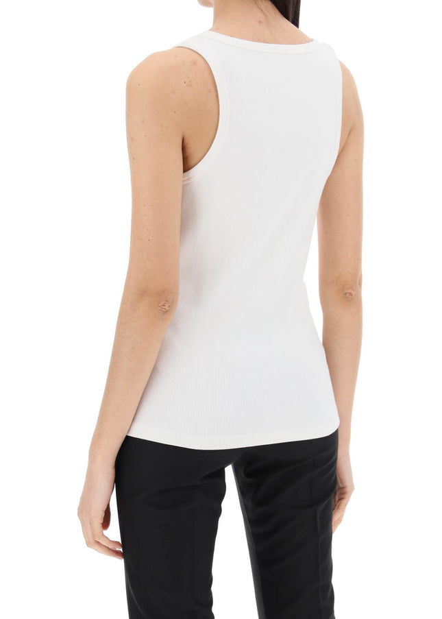 Moncler sleeveless ribbed jersey top