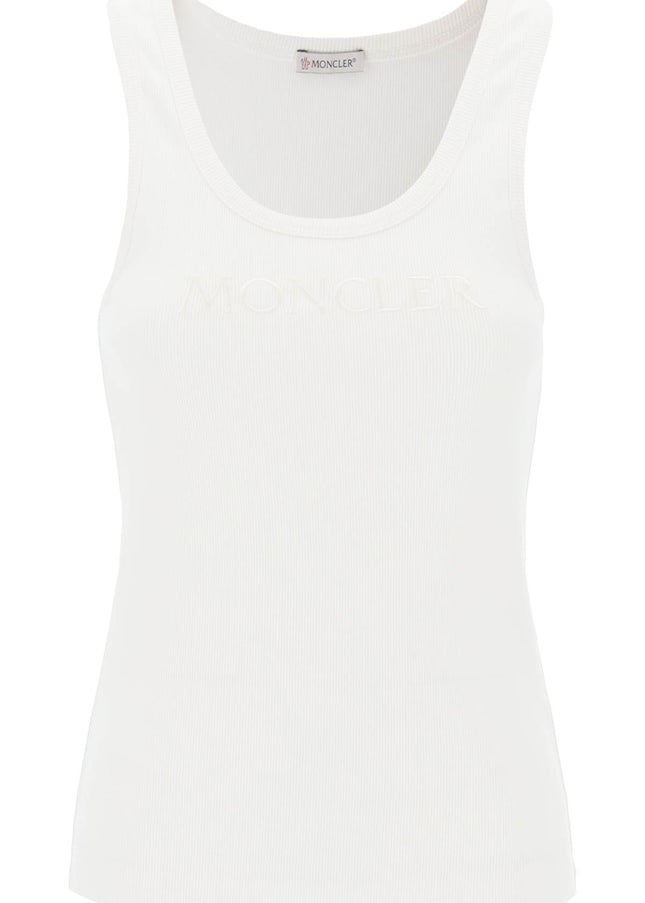 Moncler sleeveless ribbed jersey top