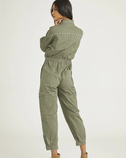 Jumpsuit X Olive Studded-Jumpsuit & Rompers-Driftwood-Urbanheer