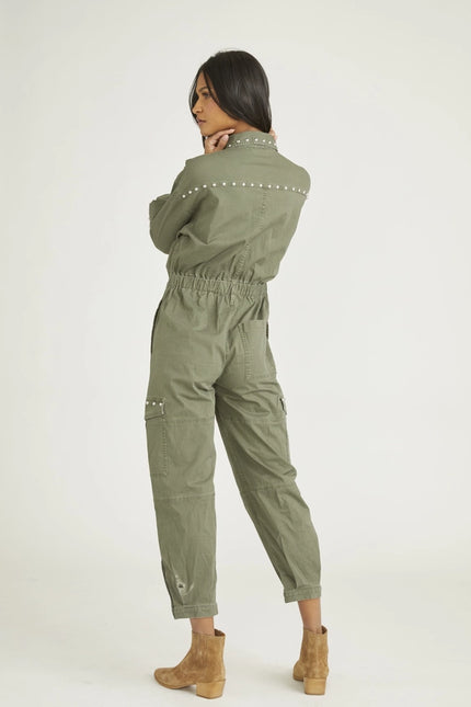 Jumpsuit X Olive Studded-Jumpsuit & Rompers-Driftwood-Urbanheer