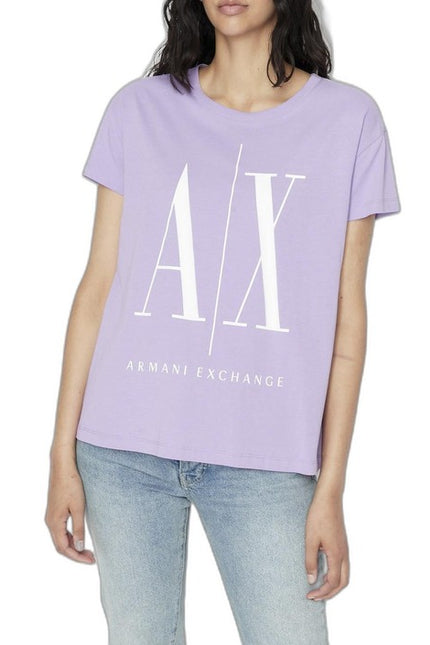 Armani Exchange Women T-Shirt-Clothing - Women-Armani Exchange-liliac-XS-Urbanheer