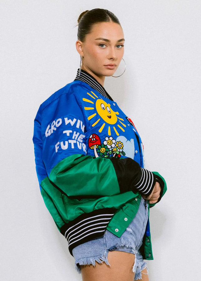 Retro Fit Varsity Jacket-Clothing - Women-Vibrant M.i.U-Urbanheer