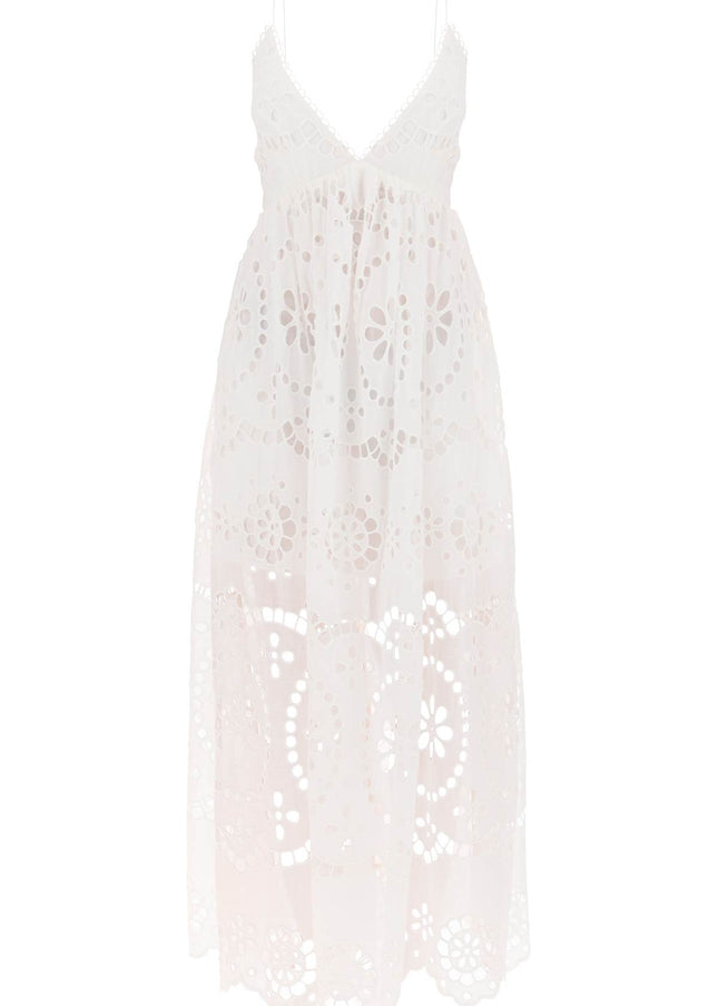 Zimmermann lexi maxi dress in broderie anglaise