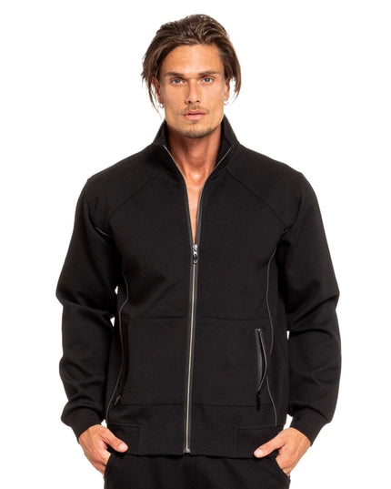 Full Zip Track Jacket - Black-Jacket-Eight X-Urbanheer