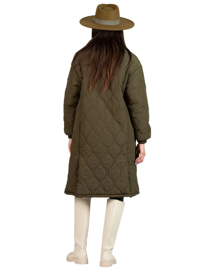 Greta Puffer Jacket-Olive-Jacket-Lucca Couture-Urbanheer