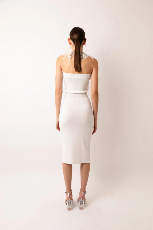 Sydney Knit Bandeau Midi Dress-Dress-Amy Lynn-Urbanheer