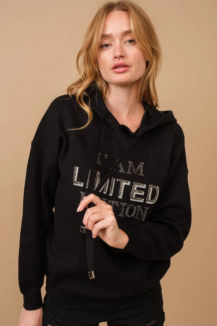 I Am Limited Edition Soft Hoodie Sweater BLACK-Sweater-Blue B-Urbanheer