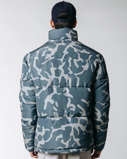 Finch Clean Camo Puffer Jacket | Dark Grey-Clothing Jackets-Colourful Rebel-Urbanheer