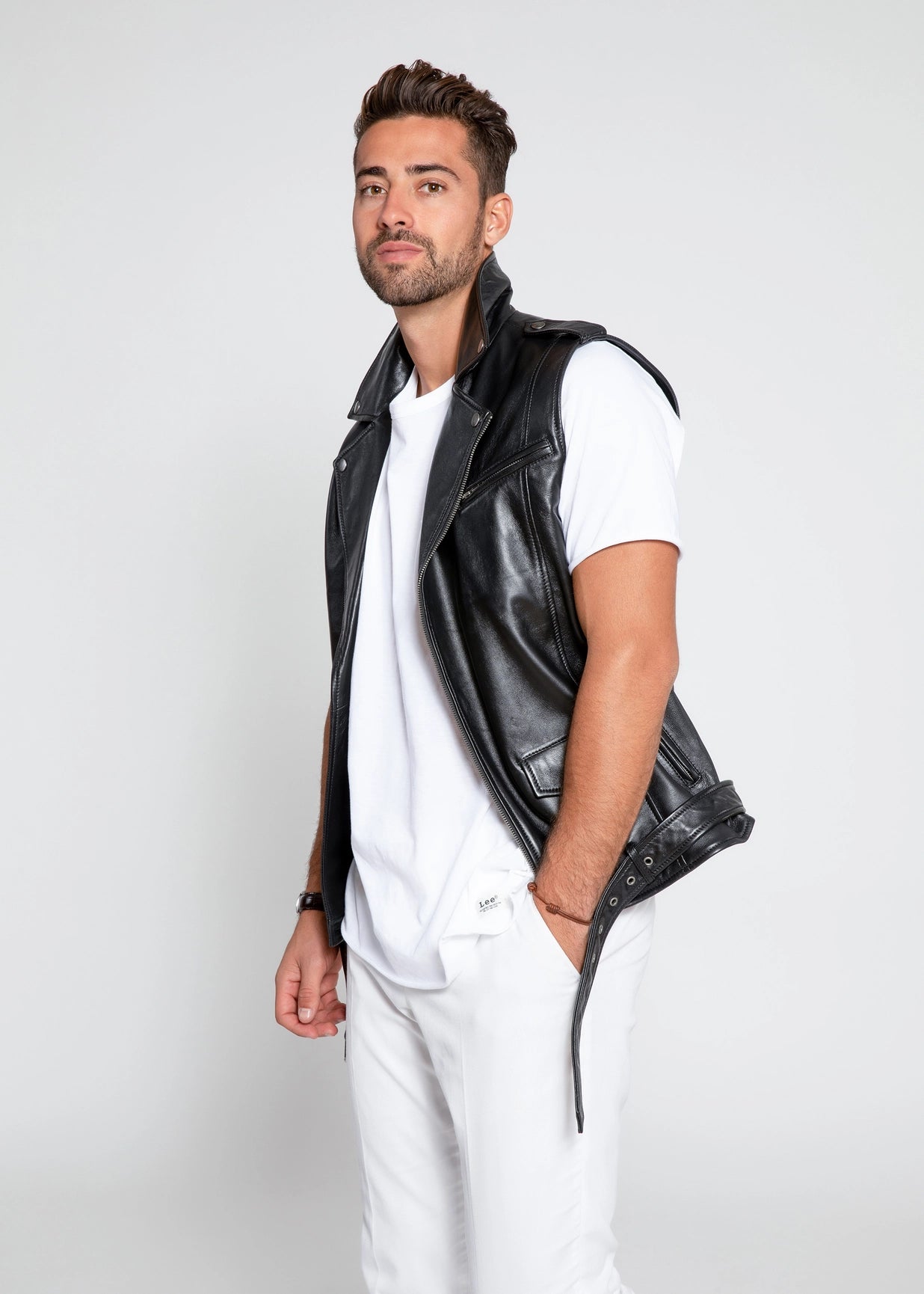 Mens Jax Ultimate Lambskin Leather Vest-Clothing - Men-Fadcloset-Urbanheer