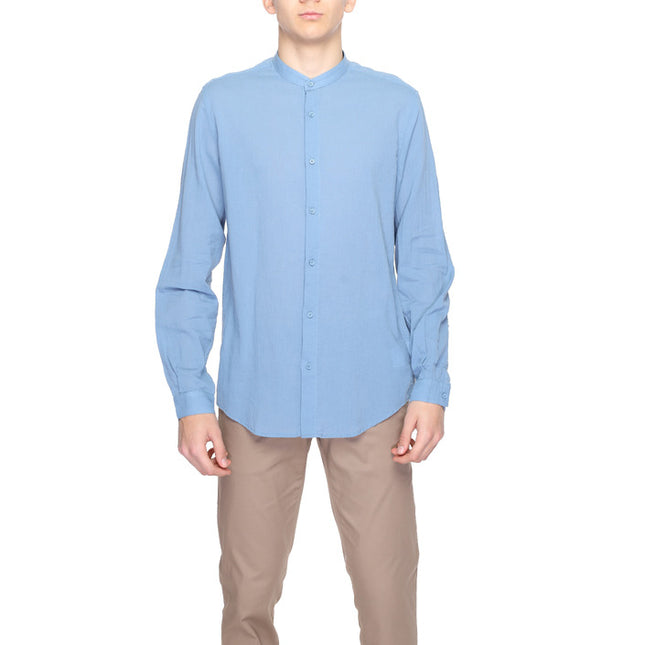 Antony Morato Men Shirt-Clothing Shirts-Antony Morato-light blue-44-Urbanheer