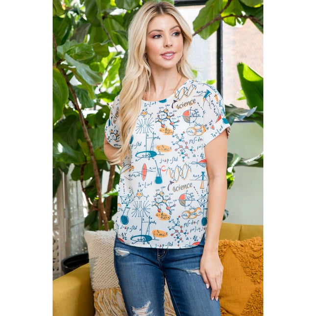 Science Formula Print Ss Top-TOP-LA Soul-S-Urbanheer