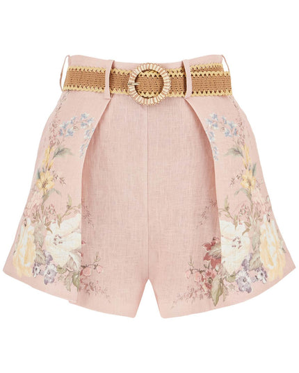 Zimmermann floral linen waverly shorts