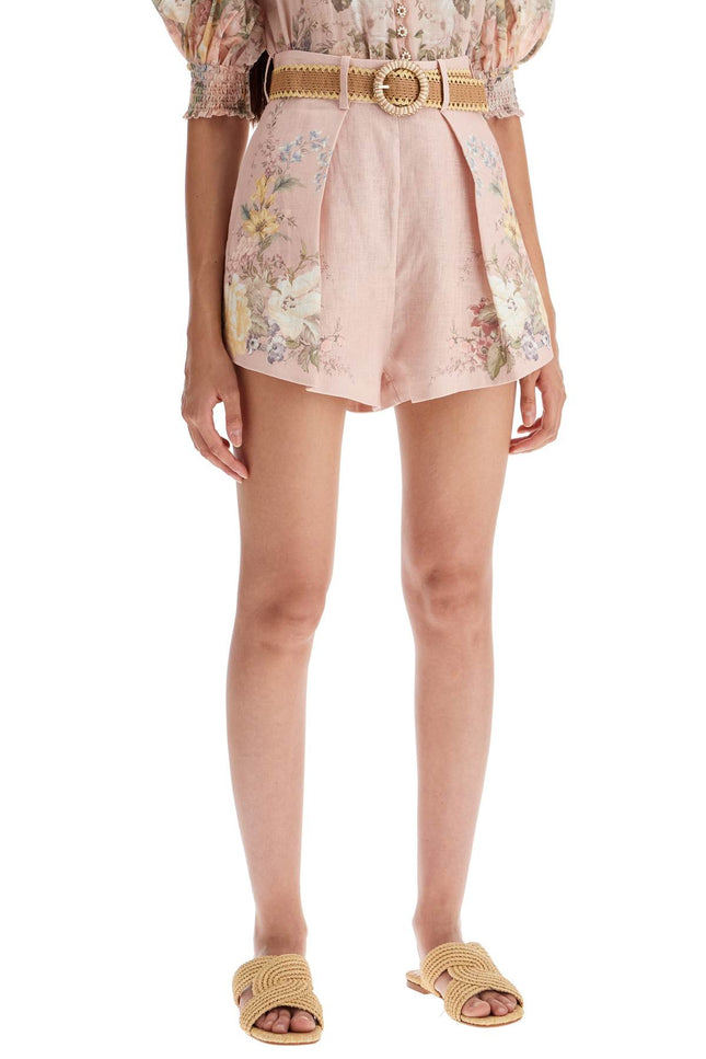 Zimmermann floral linen waverly shorts