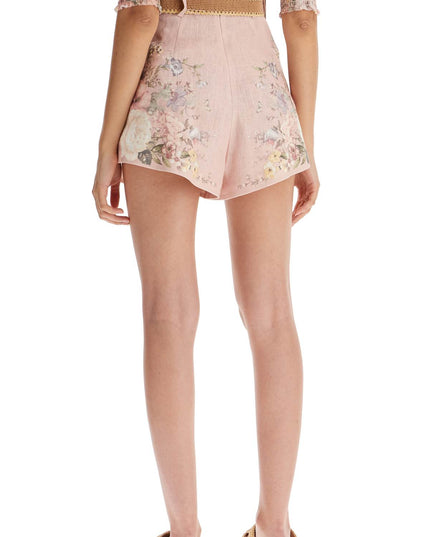 Zimmermann floral linen waverly shorts