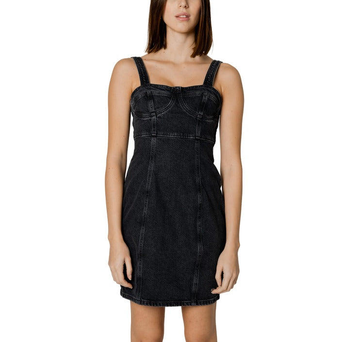 Tommy Hilfiger Jeans Women Dress-Clothing Dresses-Tommy Hilfiger Jeans-black-XS-Urbanheer