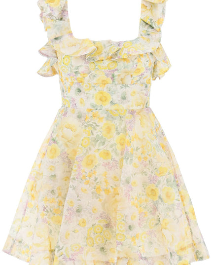 Zimmermann "mini harmony floral organza dress"-Dress-Zimmermann-1-Mixed colours-Urbanheer