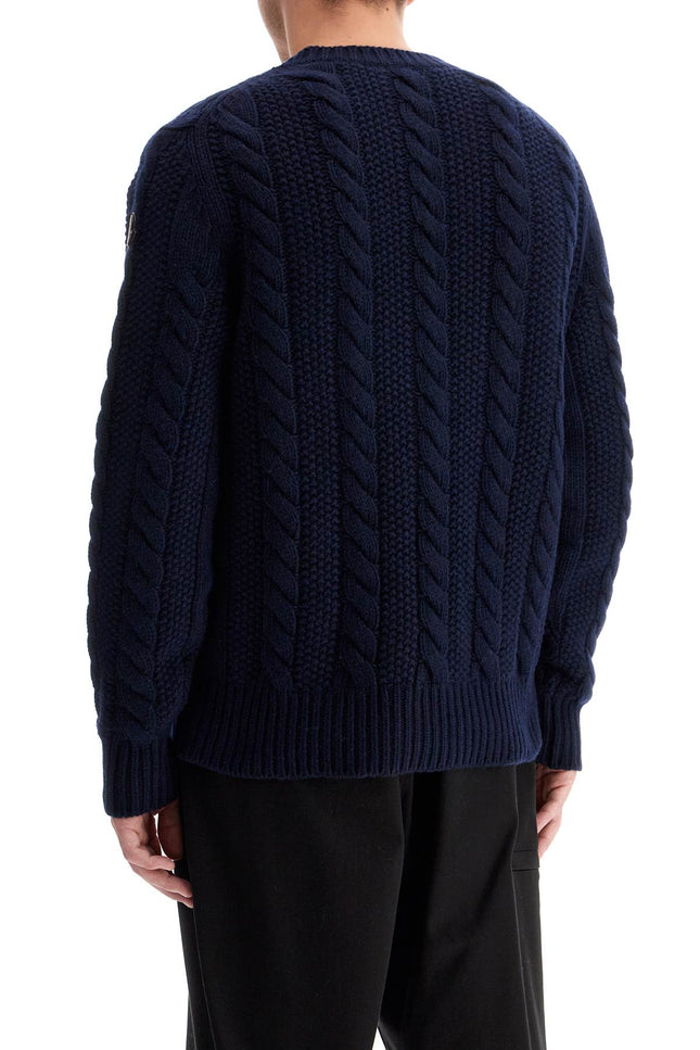 Moncler wool and cashmere cable knit pullover